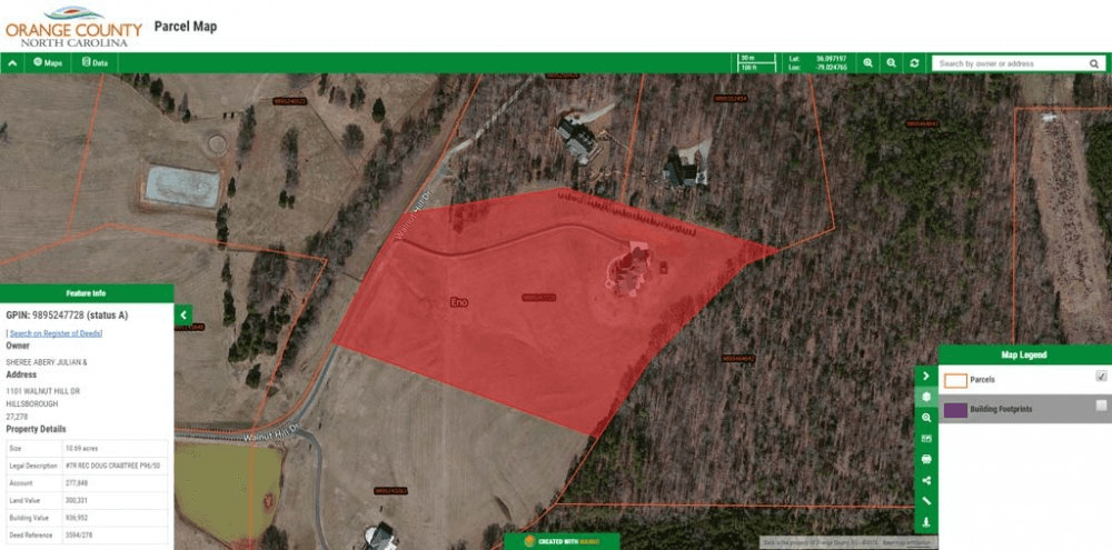 A Mango map URL using the permalink feature