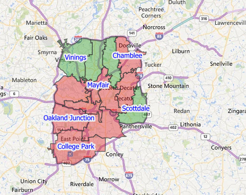 Atlanta - Territory Availability Map - Interactive Web Map