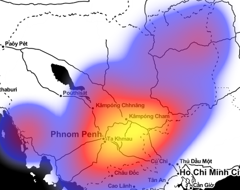 Cambodia Bombing - Vietnam War - Interactive Web Map