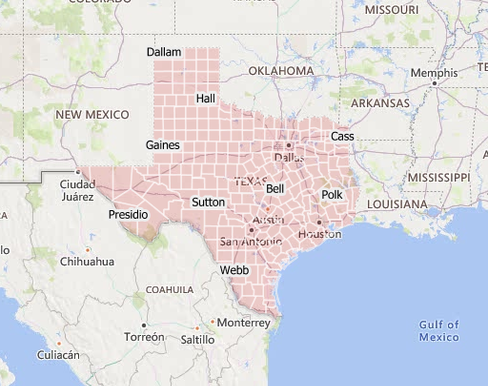 FEMA Disaster Declarations (Designated Counties Highlighted ...