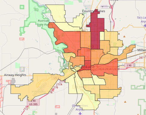 Spokane Property Insurance Premium Calculator - Interactive Web Map