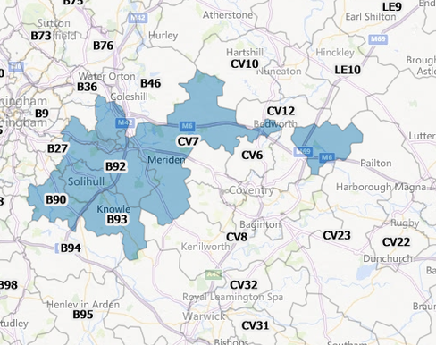 UK Business Count by Postcode - Interactive Web Map