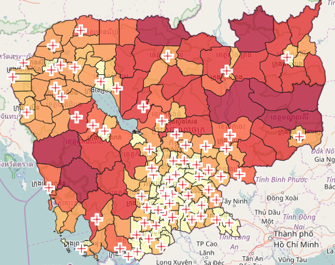 Phnom Penh District Map Cambodia Districts Test - Interactive Web Map