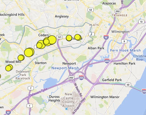 Current Conditions Kirkwood Highway - Interactive Web Map