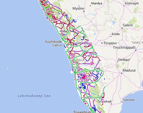 Jungle Maps: Map Of Kerala Flood