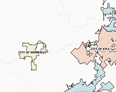 Hays County Jurisdiction & Road Map - Interactive Web Map