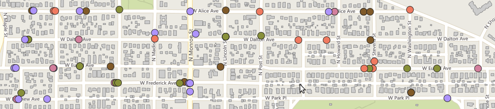 Map of the status of licenses and permits - Mango