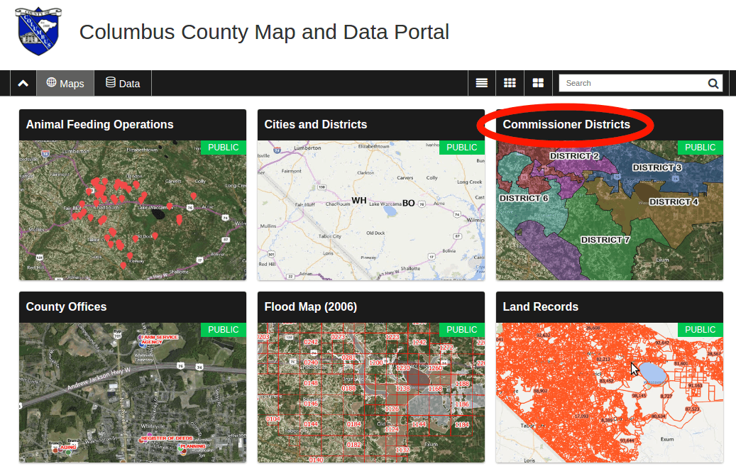 A clear map portal with individual story maps - Mango