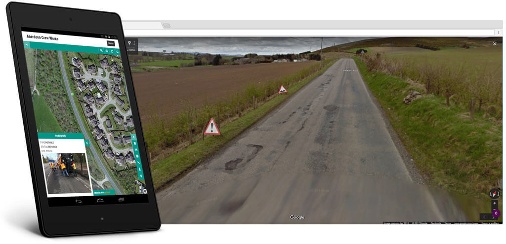Roadworks workflow using web GIS