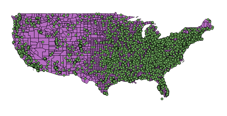 Two layers in QGIS