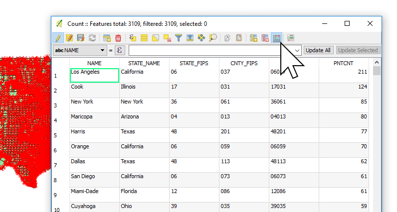 Activating the Field Calculator in QGIS