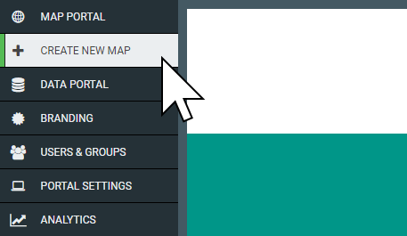 Creating a new web map in Mango